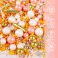 Pink Gold Sprinkles, Star Sprinkles For Cake Decorating Cupcake Toppers Ice Cream Cookie Baking, Wedding Party, 3.52Oz