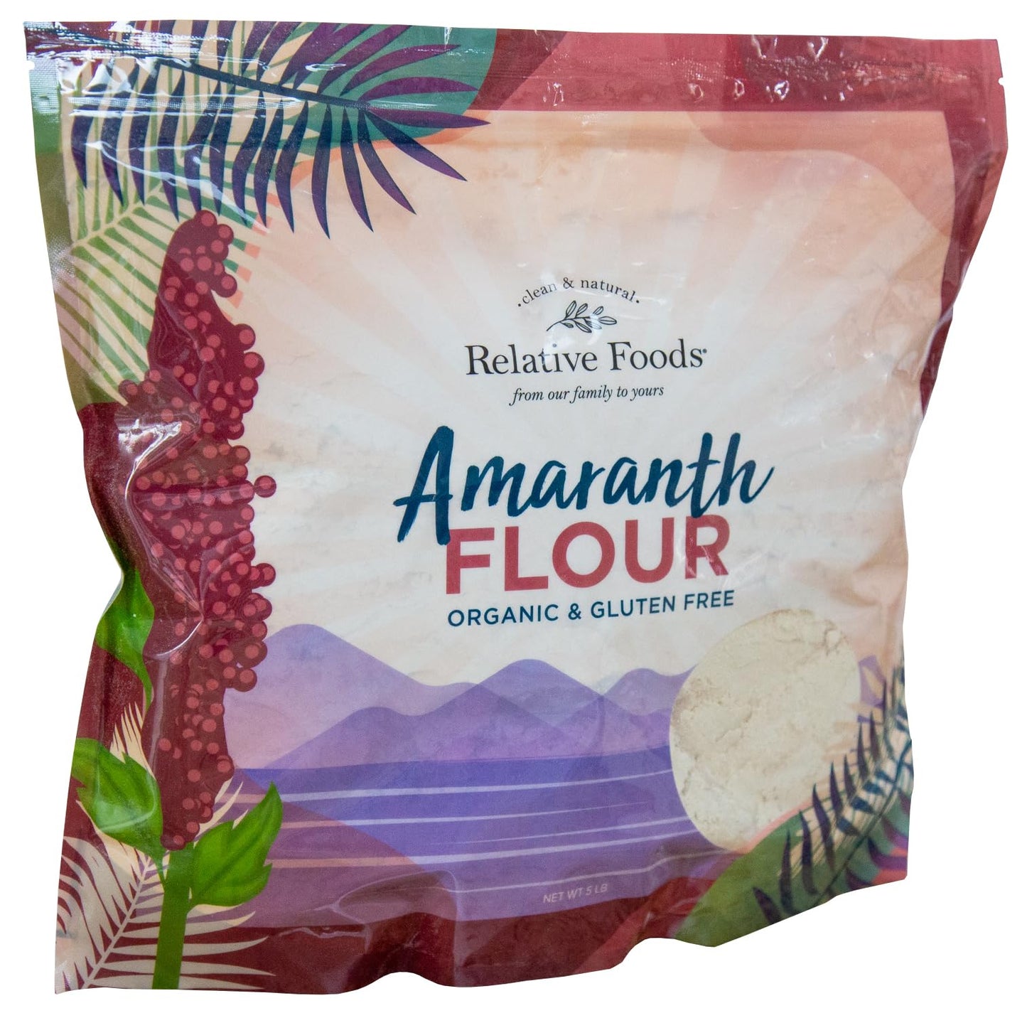 Relative Foods Organic Amaranth Flour - Gluten-Free, High Protein Organic Millet Flour - Amaranth Powder Ideal for Baking, Thick