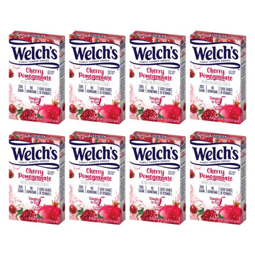 Welchs Singles To Go Water Drink Mix - Powder Sticks, Cherry Promegranate, 0.46 Ounce, 6CT (Pack of 8)