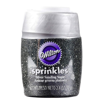 Wilton Sanding Sugar Sprinkles Assorted Colors; 2.5Oz (Silver)