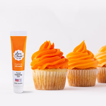 Ann Clark Pumpkin Orange Food Coloring Gel .70 oz. Professional Grade Made in USA