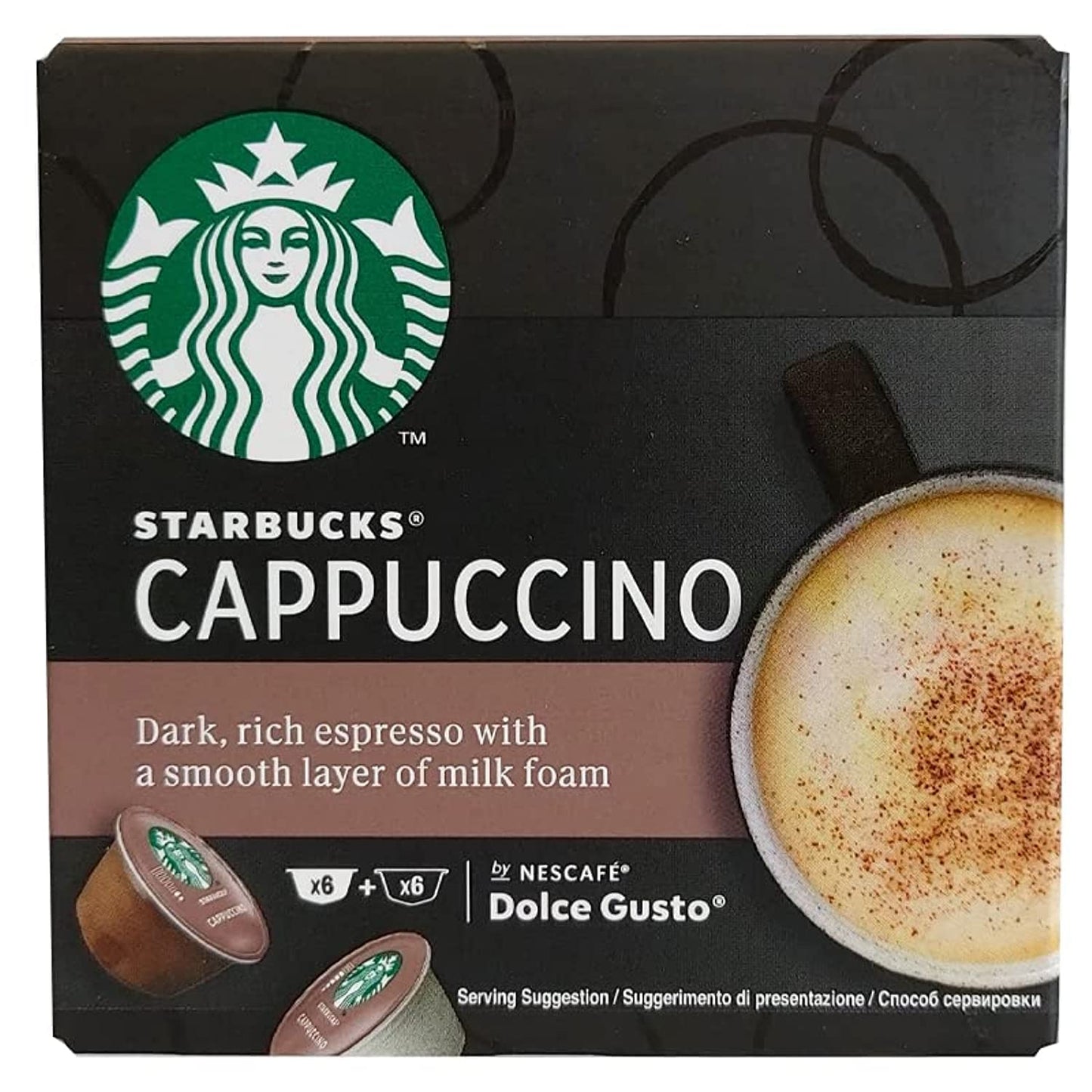Nescafe Dolce Gusto Starbucks Cappuccino X 3 Boxes (36 Capsules) 18 Drinks