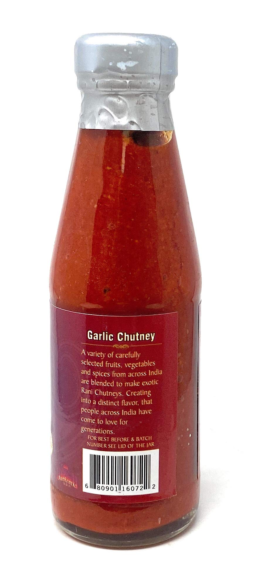 Rani Garlic Chutney 7Oz (200G) Glass Jar, Vegan, Perfect For Dipping, Savory Dishes & French Fries! ~ Gluten Free | Non-Gmo | No