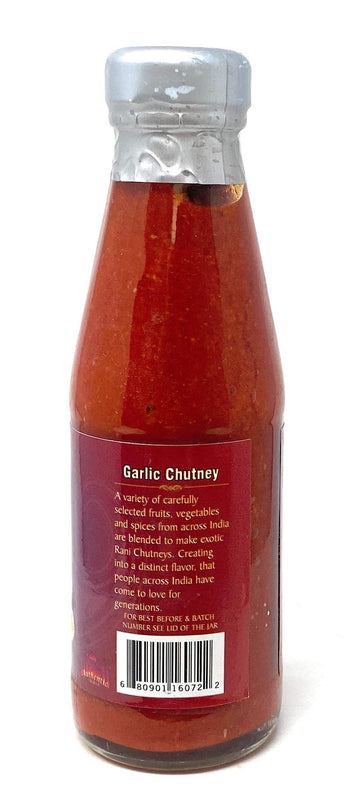 Rani Garlic Chutney 7Oz (200G) Glass Jar, Vegan, Perfect For Dipping, Savory Dishes & French Fries! ~ Gluten Free | Non-Gmo | No