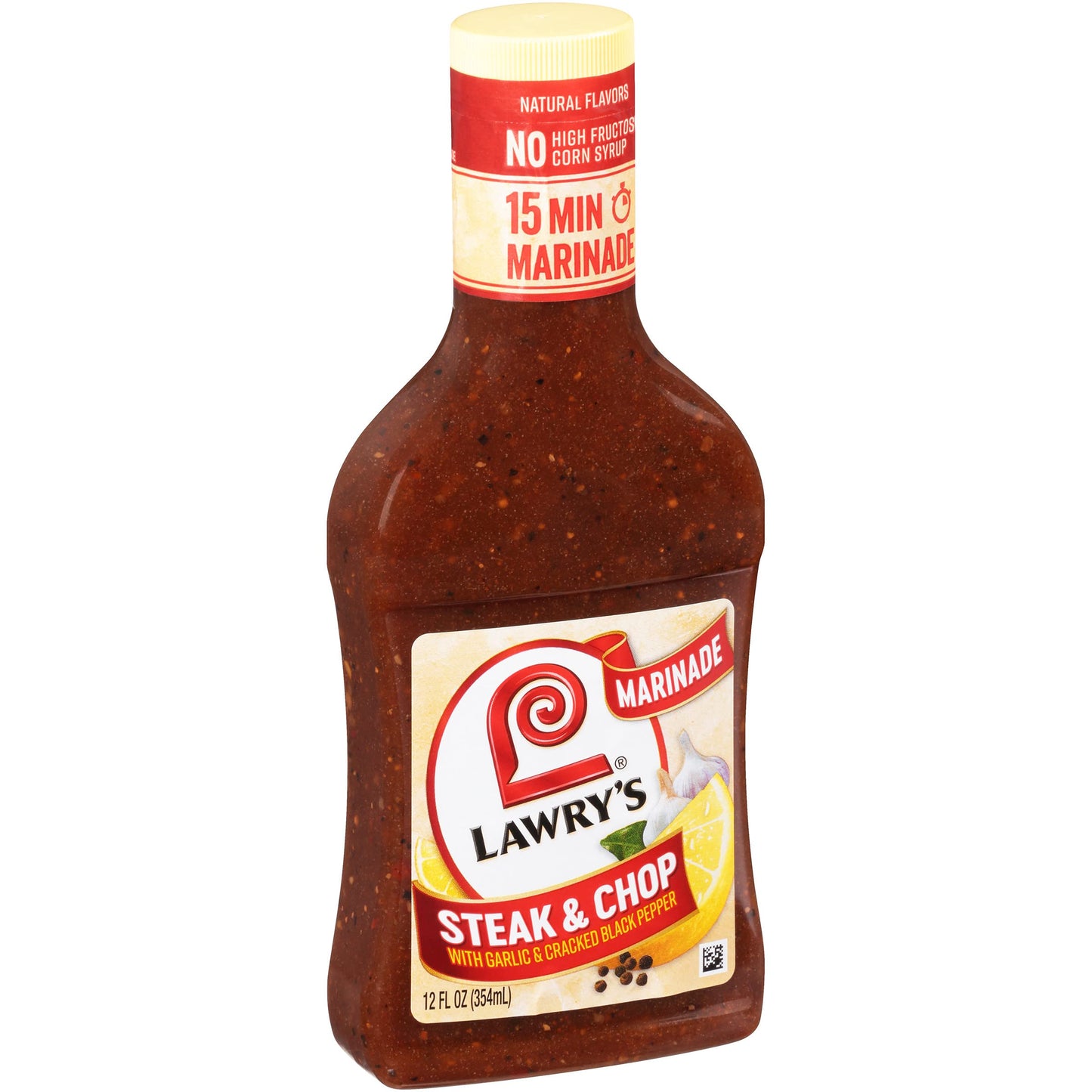 Lawry'S Steak & Chop With Garlic & Cracked Black Pepper Marinade, 12 Fl Oz (Pack Of 6)