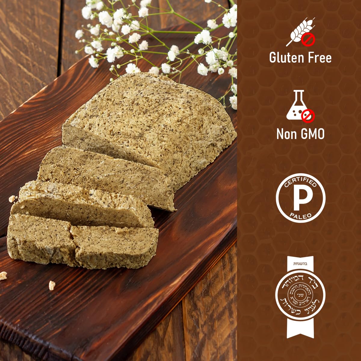Organic Ohgoodness! Honey Halva - Case Of 12 - Only Three Simple Ingredients, Melt-In-Mouth Snack & Dessert, Honey Sweetened Tre