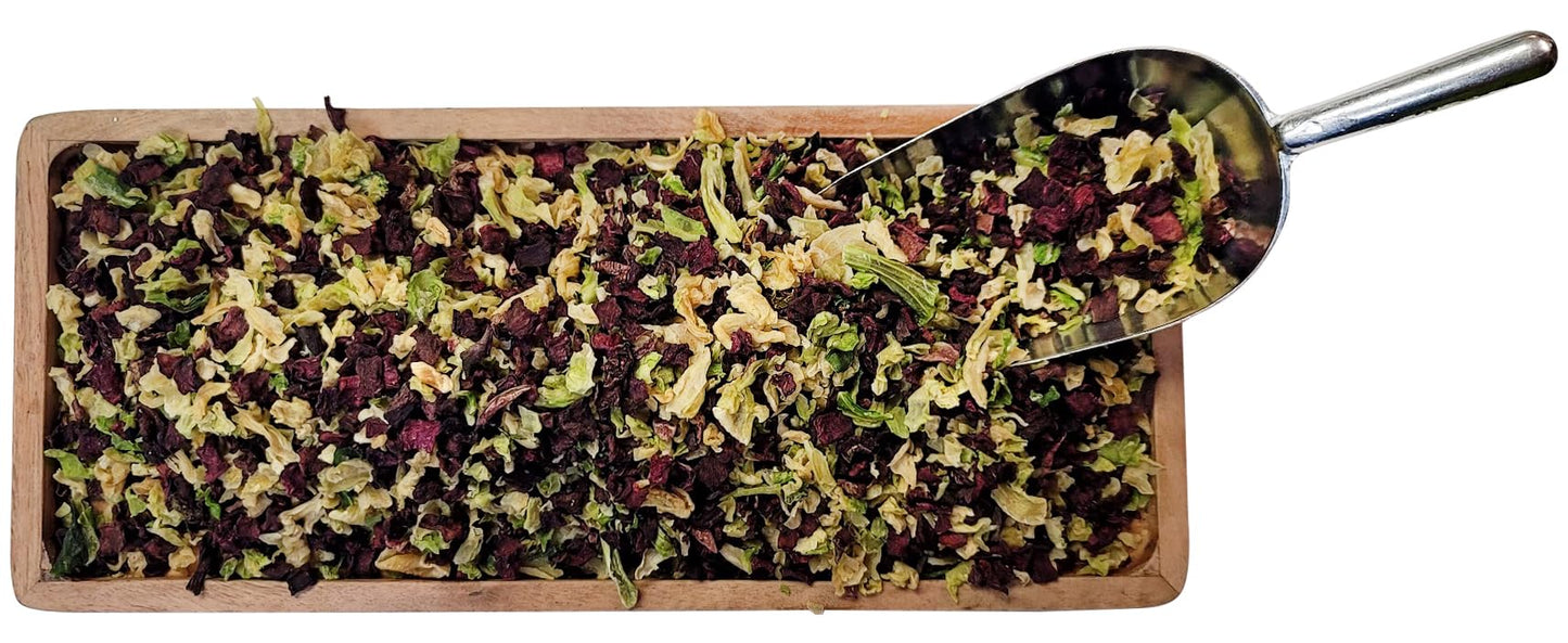 Naturejam Dried Beet Root & Cabbage Mix-2 Pound Bag-To Make Side Steamed Vegetables Or Soups-Dehydrated 2 Ingredients Only