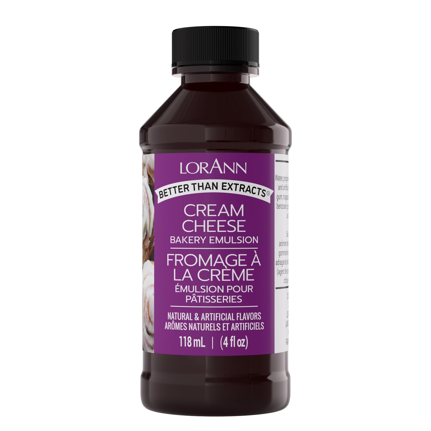 LorAnn Oils Cream Cheese Bakery Emulsion: True Essence, Ideal for Boosting Fruit Tones in Cakes, Cookies & Desserts, Gluten-Free