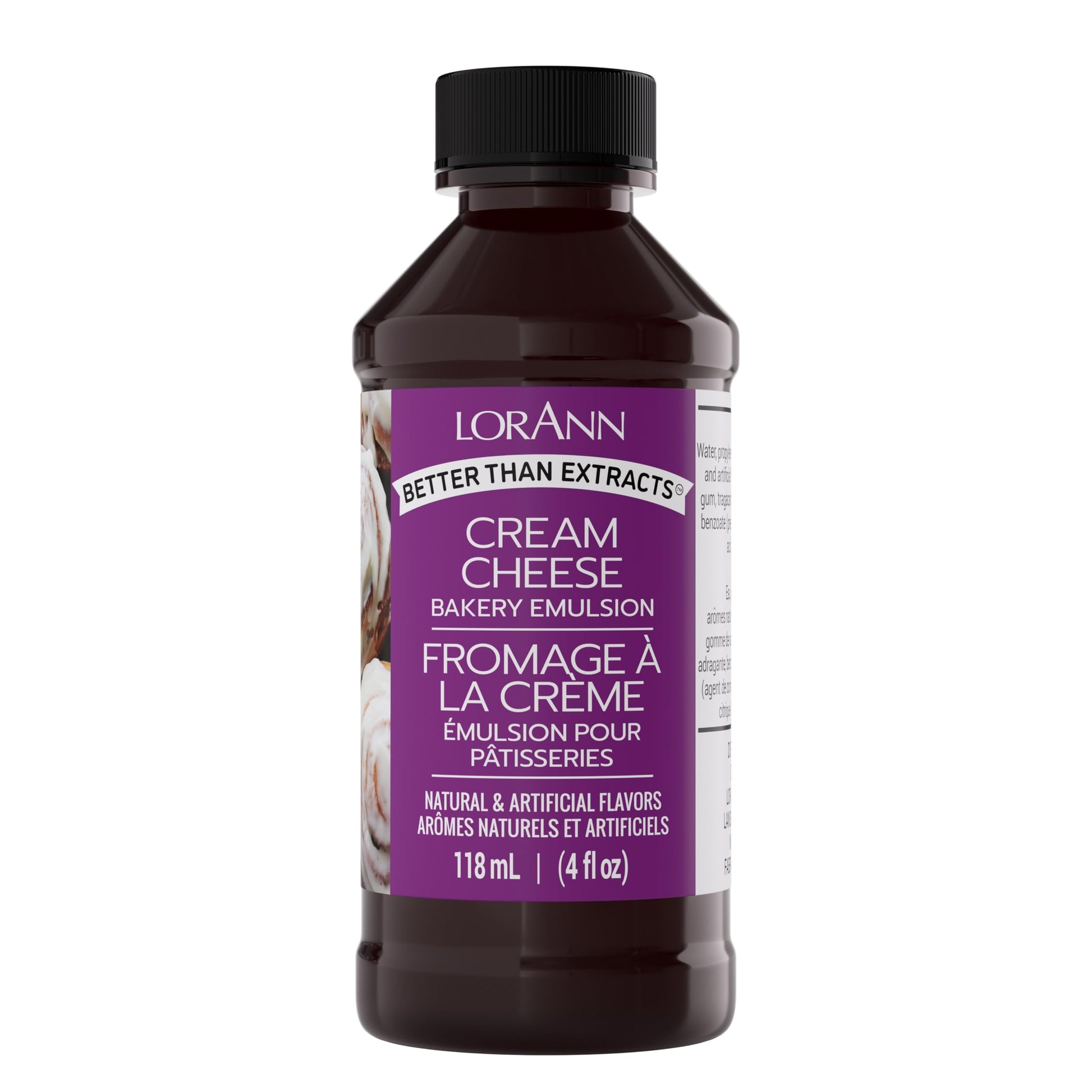 LorAnn Oils Cream Cheese Bakery Emulsion: True Essence, Ideal for Boosting Fruit Tones in Cakes, Cookies & Desserts, Gluten-Free