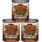 Keystone Meats All Natural Heat and Serve Ground Beef 28 Oz Fully Cooked Canned Meat Shelf Stable Emergency Survival Canned Food
