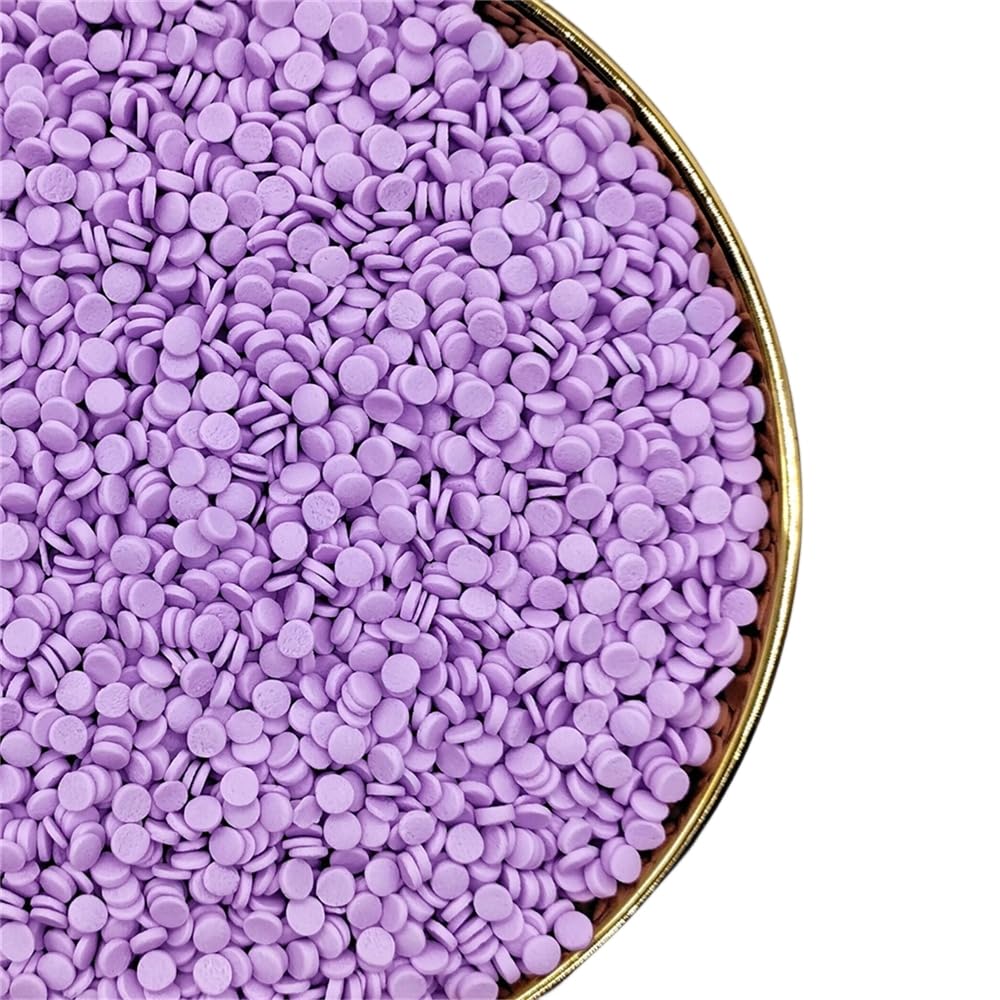 NIPEOR Purple Sprinkles Confetti Sprinkles 3.53oz/100g Edible Sprinkle Topping Confetti Sprinkles, Round Sprinkles for Cupcake C