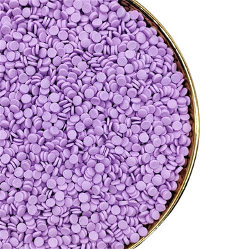 NIPEOR Purple Sprinkles Confetti Sprinkles 3.53oz/100g Edible Sprinkle Topping Confetti Sprinkles, Round Sprinkles for Cupcake C