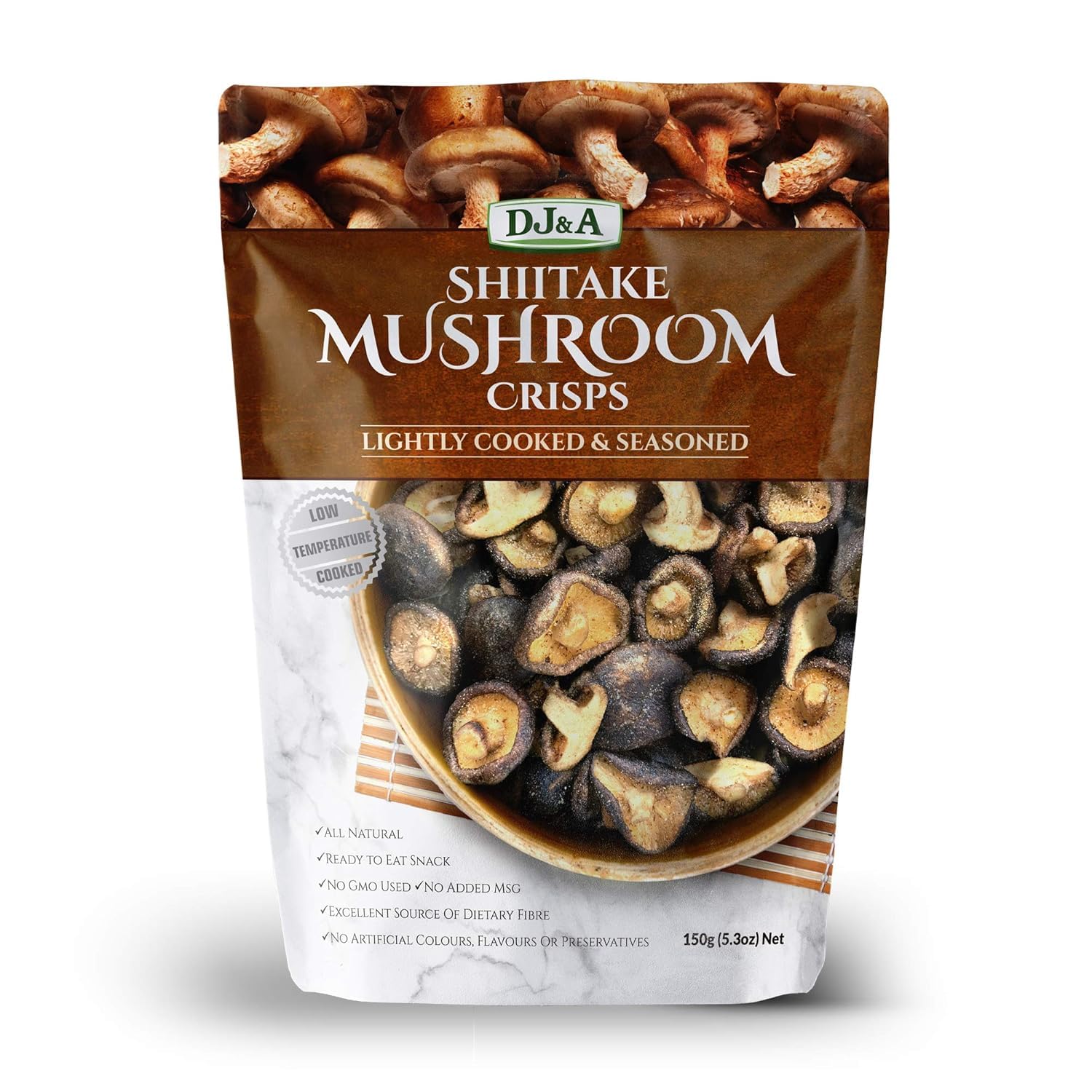 DJ&A SHIITAKE MUSHROOM CRISPS 5.29oz/ 150g (4)