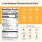 Kettle & Fire Low Sodium Chicken Broth, Organic Cooking Stock, 32 Fl Oz, Pack of 4