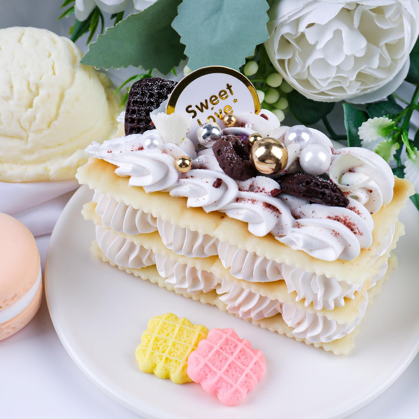White Pearl Sprinkles for Cake Decorating  4 Sizes Sugar 130g/4.6oz  Cupcake  Ice Cream  Donuts  Macaron Toppings Supplies (2mm  4mm  7mm  1cm)