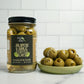 Green Jay Gourmet Double Stuffed Olives - Jalapeno & Garlic - 2 x 16 Ounces - All Natural - Perfect for Cocktails and Cheese Boards