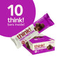 think! Protein Bars, High Protein Snacks, Gluten Free, Kosher Friendly, Chocolate Fudge, Nutrition Bars, 2.1 Oz per Bar, 10 Coun