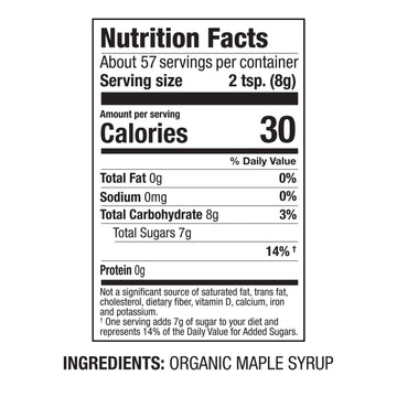 Butternut Mountain Farm Organic VT Maple Sugar, 100% Pure, 16 Ounce Reclosable Pouch