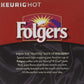 Folgers Black Silk Dark Roast Coffee, 72 K Cups For Keurig Makers, 18 Count (Pack Of 4)