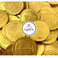 LYZAS SWEETS & TREATS Chanukkah Gelt - Belgium Milk Chocolate Gold Coins Candy, 1 LB (90 ct)