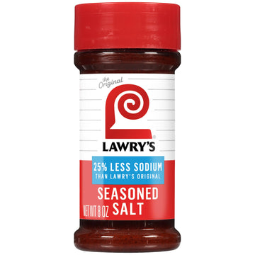 Lawrys 25% Less Sodium Seasoned Salt, 8 oz (Pack of 12)