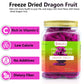 Freeze Dried Diced Dragon Fruit, Freeze Dried Fruit, 150G/5.29Oz Frozen Dragon Fruit Chunks, No Additives, Natural, No Added Sug