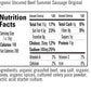 Organic Prairie Original Uncured Organic Beef Summer Sausage