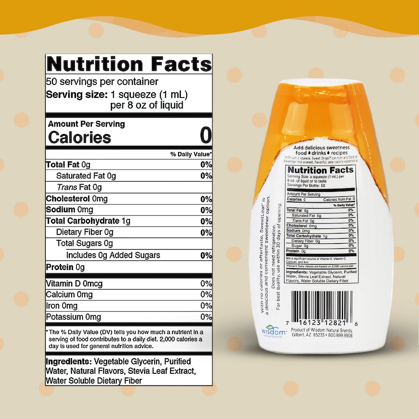 SweetLeaf Stevia Drops Liquid Sweetener, Caramel Flavor, 1.7 Fl Oz, Pack of 6, Plastic, No Color, Model 2821