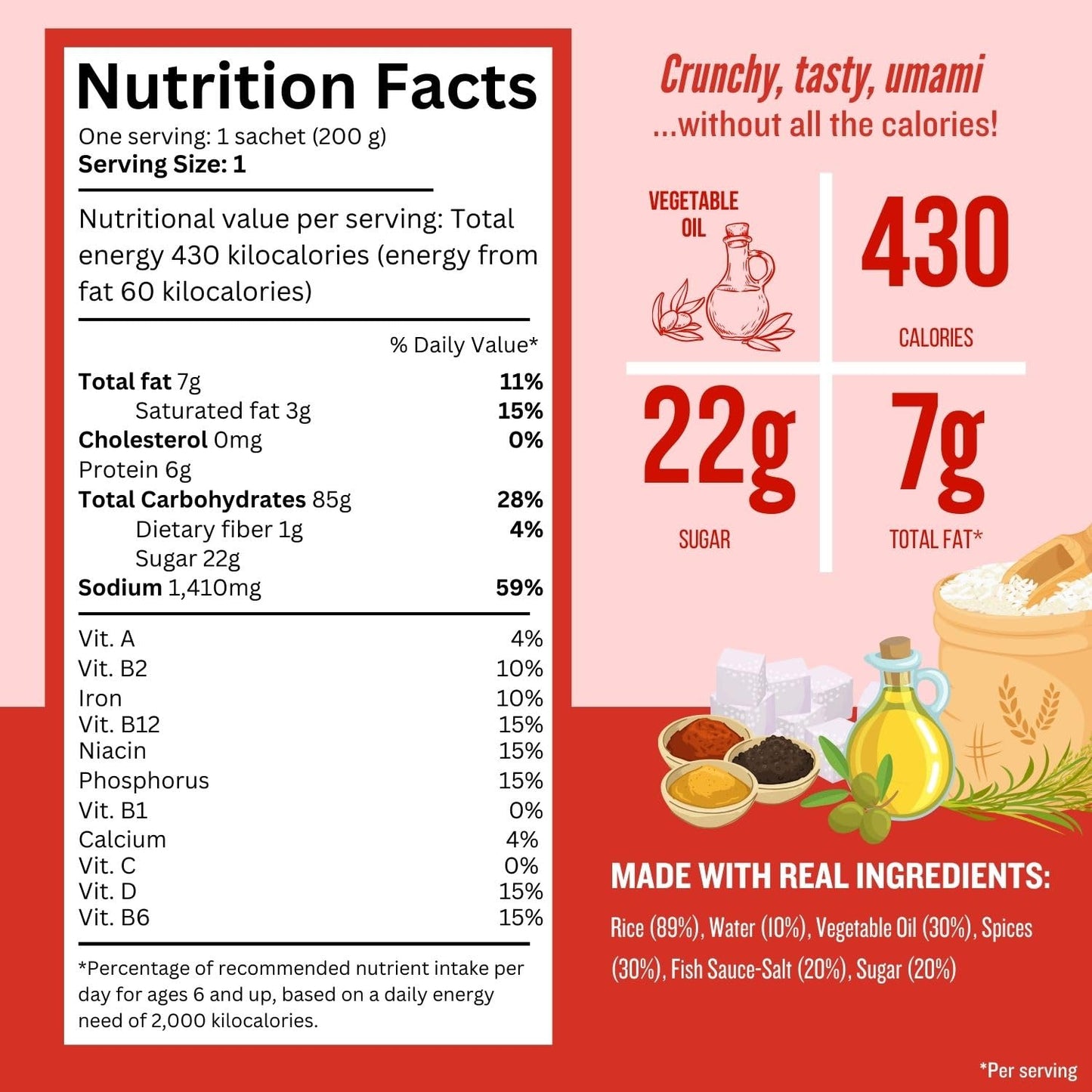 TAMNAKTHONG Pad Thai Korat Fried Mee - 220 Ounce (Pack of 4) - White and Light Brown