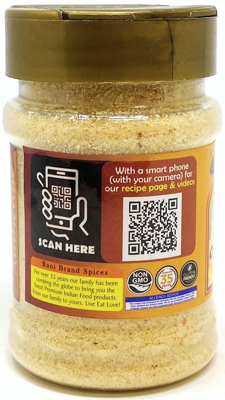 Rani Asafetida (Hing) Ground 3.75oz (106g) Gluten Friendly, PET Jar ~ All Natural | Salt Free | Vegan | Non-GMO | Asafoetida Ind