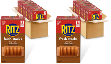 Ritz Fresh Stacks Whole Wheat Crackers, 6-11.6 oz Boxes (48 Stacks) (Pack of 2)