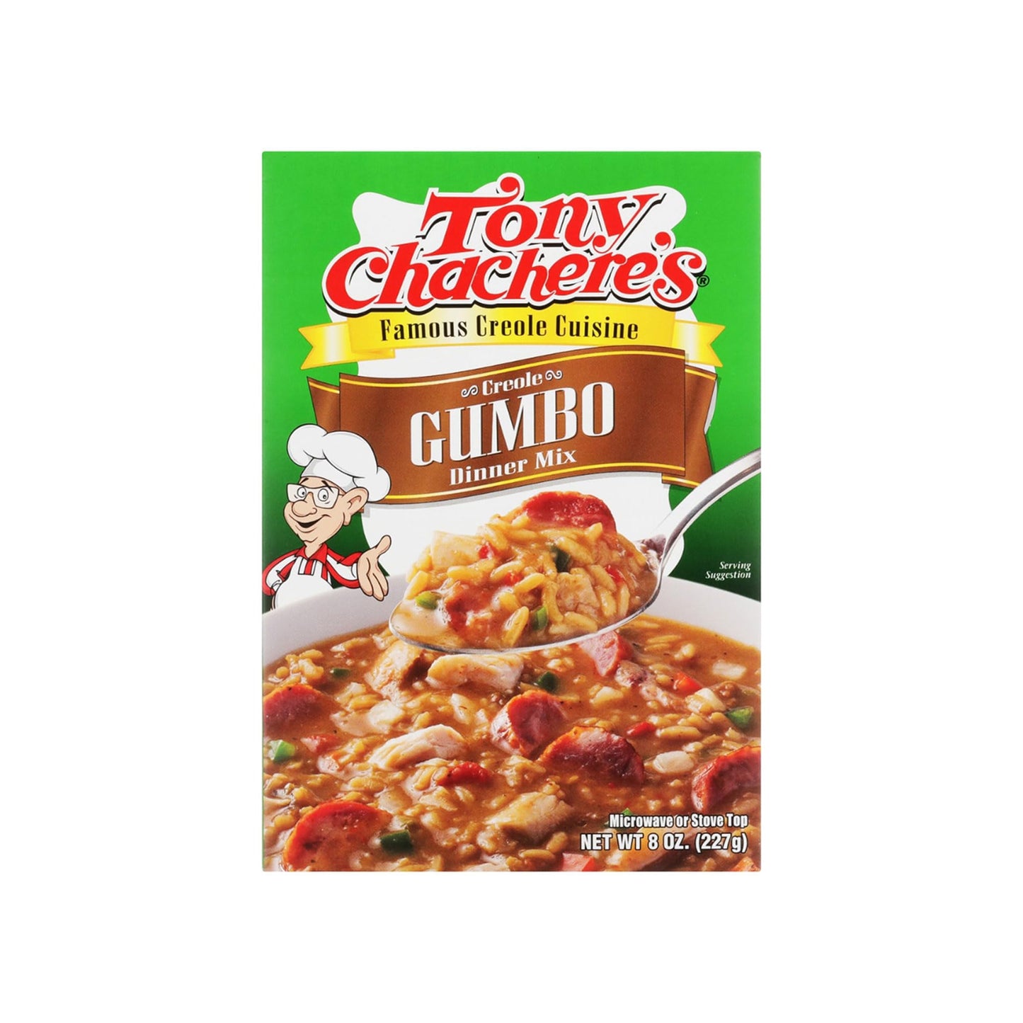Tony Chachere's Creole Gumbo Dinner Mix, 8-Ounce Units (Pack of 4)