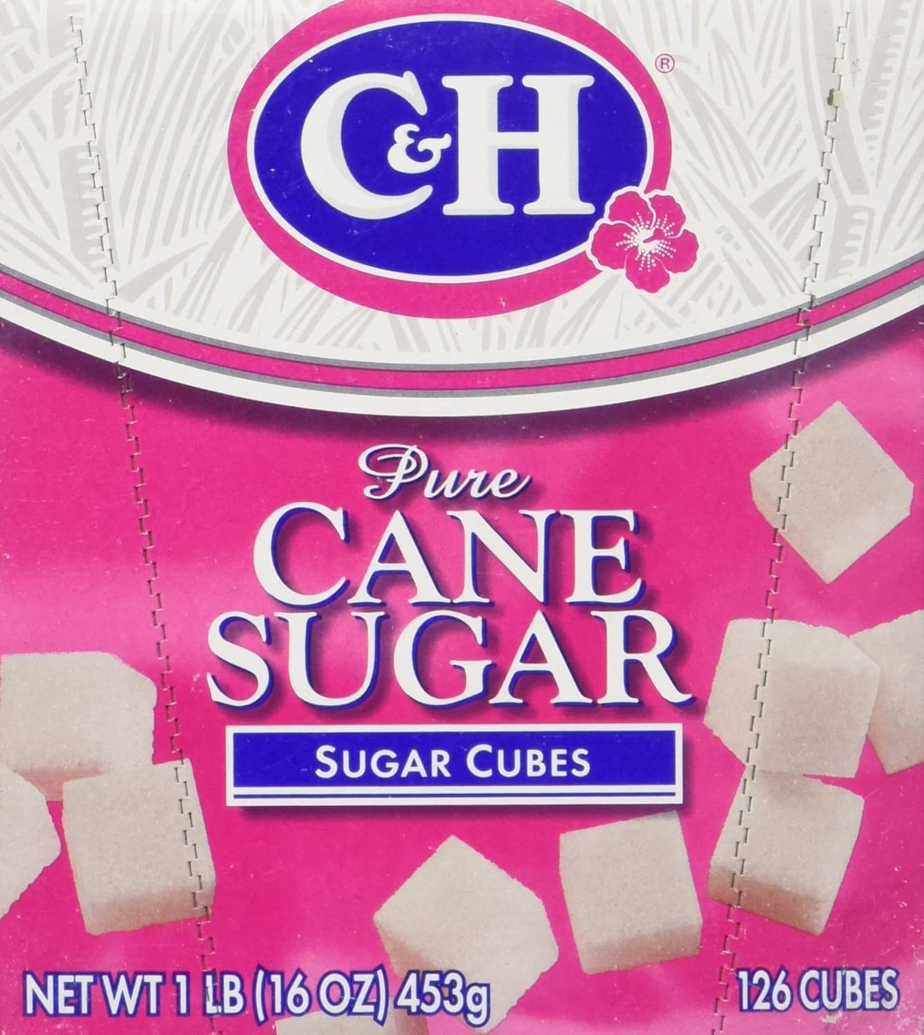 C&H Pure Cane, White Sugar Cube, 1 lb Pack of 1
