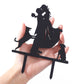 Lovenjoy Dogs Wedding Cake Topper Bride Groom With 2 Dogs Black, Gift Boxed