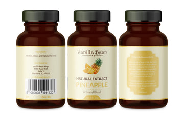 Natural Pineapple Extract For Baking And Flavoring - 4 Oz - Premium Quality Natural Flavors For Baked Goods, Desserts, & Cooking