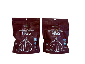 Dried Figs - All Natural Organic Soft Dried Smyrna Figs - Vegan Kosher and Gluten-Free Healthy Snack - 6oz Each (Pack of 2)