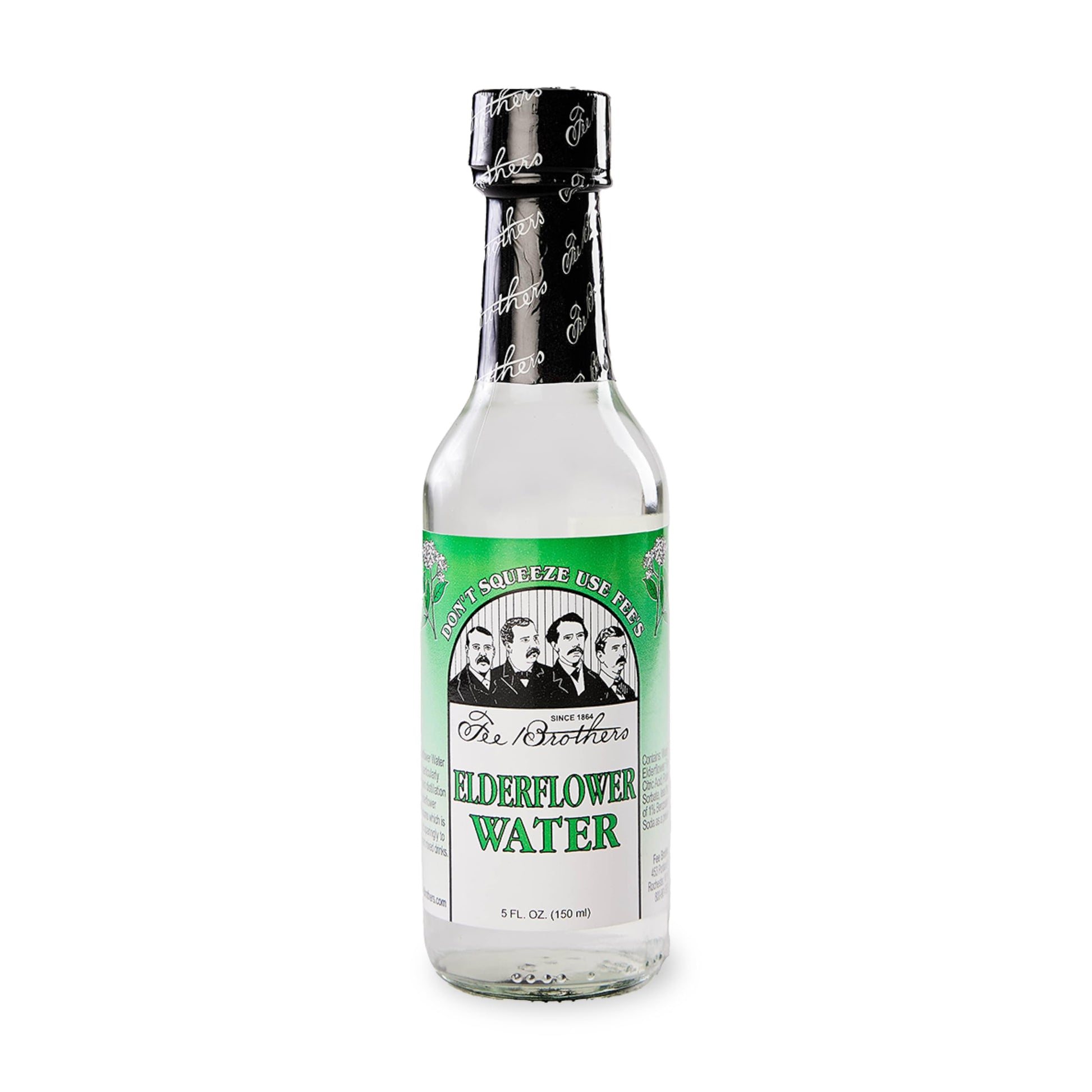 Fee Brothers Elderflower Botanical Water Cocktail Mixer, Aromatic Spirit, 5 fl oz, Model PL-GQDJ-G9MN