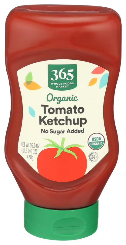 365 by Whole Foods Market Organic No Sugar Added Ketchup, 16.6 OZ