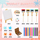 Taiyin Art Cake Decorations Paint Brush Cupcake Toppers Art Paint Cake Topper Artboard Palette Cake Topper Artist Themed Cake De