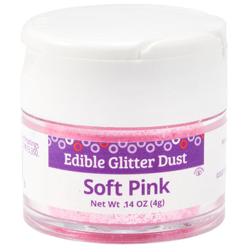 DecoPac Edible Glitter Dust | Soft Pink | Edible Sparkle Powder For Cake Decorating, Cakes, Cupcakes, Cookies, and Donuts - 4g