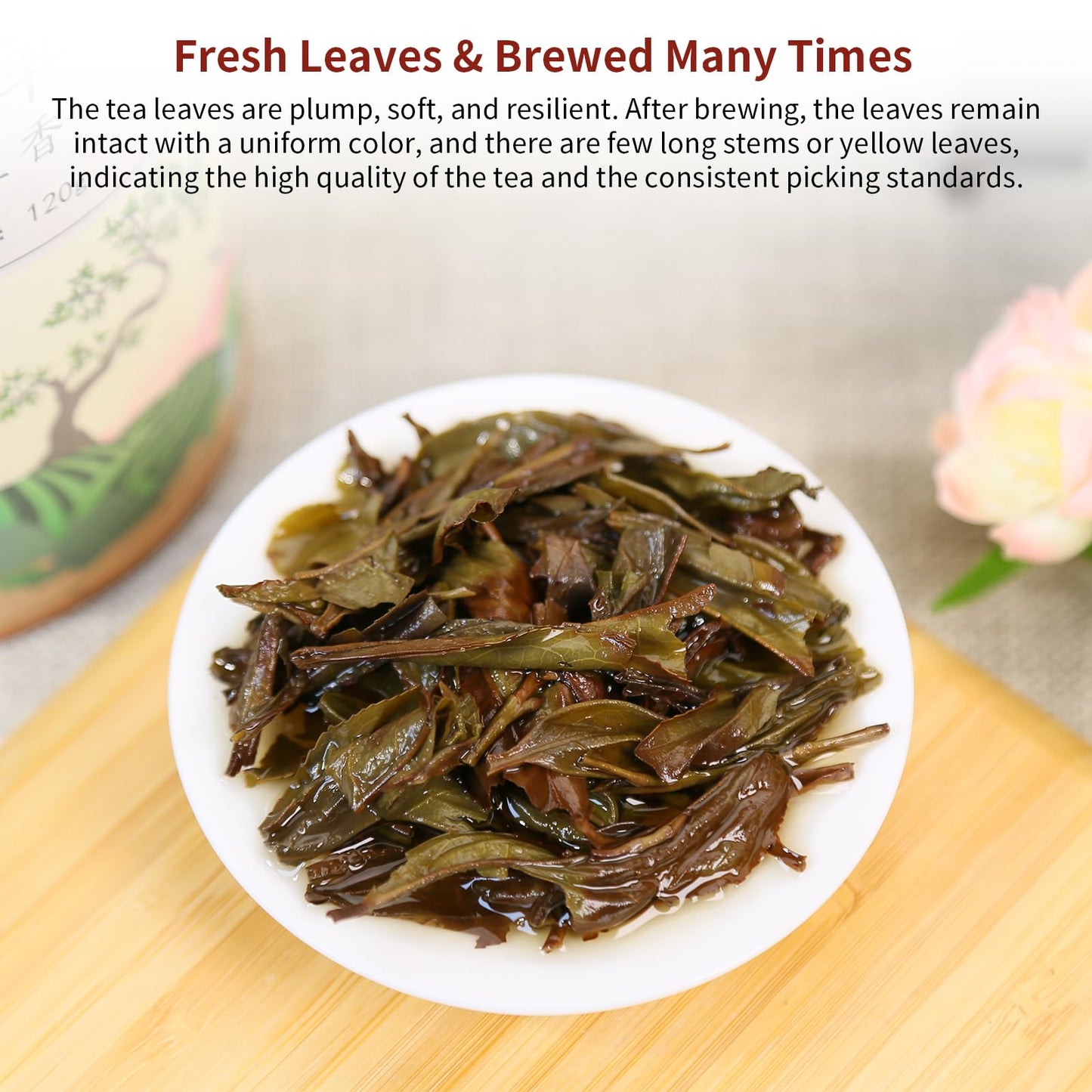 Yuexi Dan Cong Tea Oolong Tea Loose Leaf 4.23Oz/120G Top-Grade Chaozhou Phoenix Mountain Tea Rich Flavor Orchid Fragrance