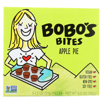 Bobo'S Oat Bars, Apple Pie Bites; Gluten Free, Pack of 6, Size - 5/1.3 OZ, Quantity - 1 Case