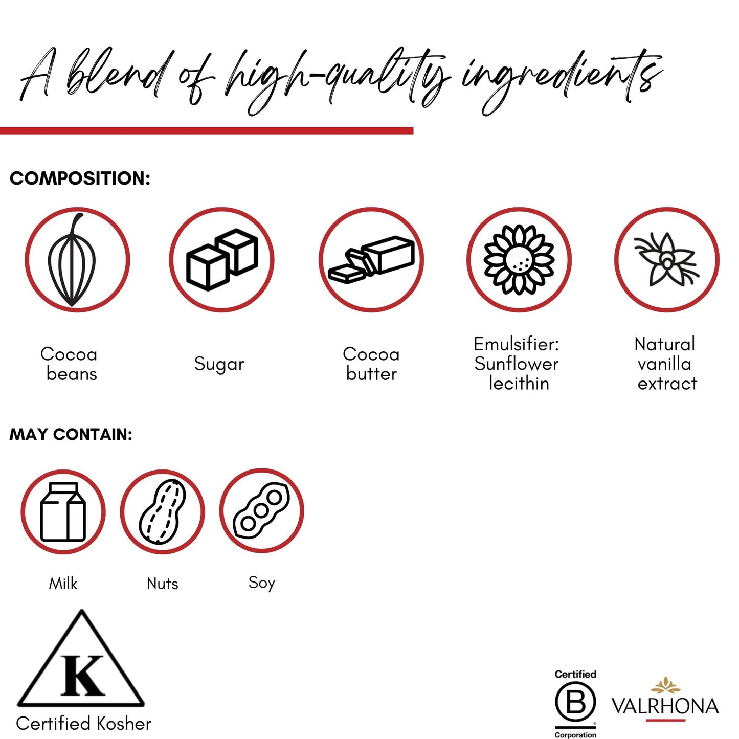 Valrhona Dark Chocolate Manjari, 64% Cacao Tasting Bars - Gourmet French Chocolate, Tangy And Fruity Notes. Single Origin Madagascar. Premium Couverture, The Perfect Baking Bar 70G (Pack Of 3)