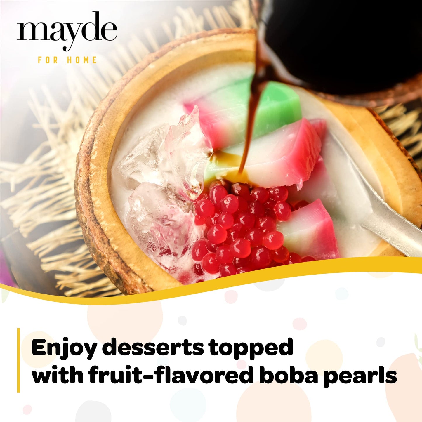 Mayde 6-Flavor Popping Boba Pearls Party Kit (6-Pack, 490 Grams)