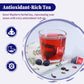 Fullchea - Blueberry Tea Bags, 50 Teabags - Premium Blueberry Blend Herbal Tea - Harmonious Mix Of Blueberries, Hibiscus, Raisin