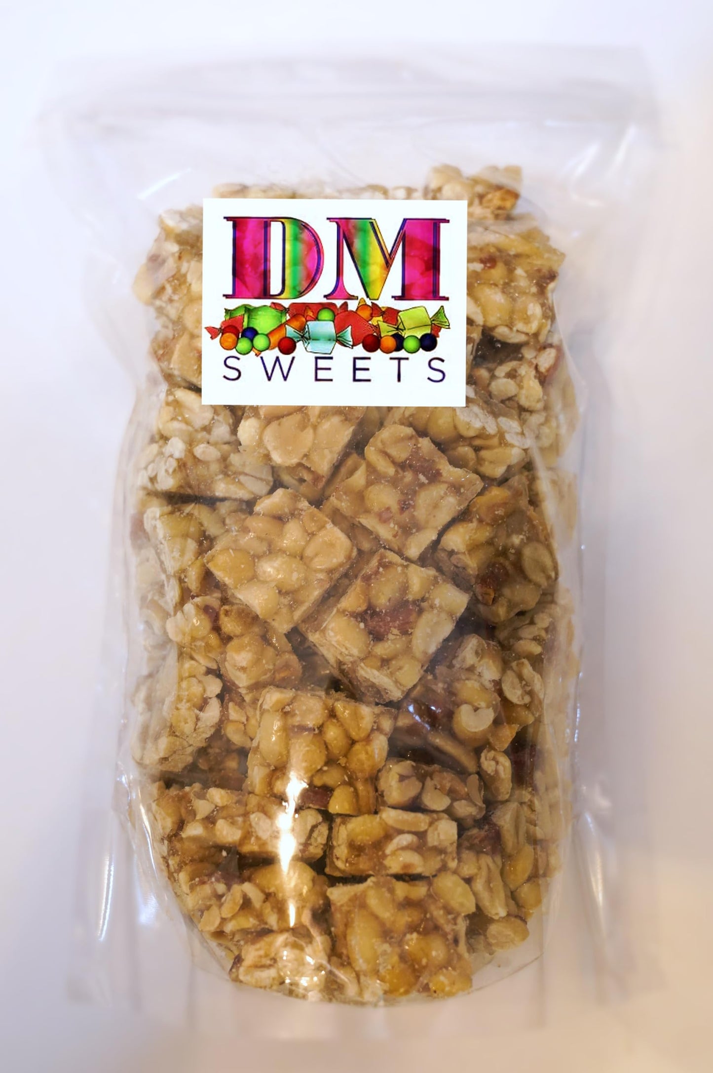 Old Fashioned Crunchy Peanut Squares - 1 lb in a Resealable Bag to Ensure Freshness
