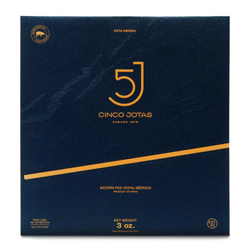 ZENDEU Cinco Jotas Hand-Carved Jamón Ibérico | 100% Acorn-Fed Iberian Ham | 3 oz Traditional Carving