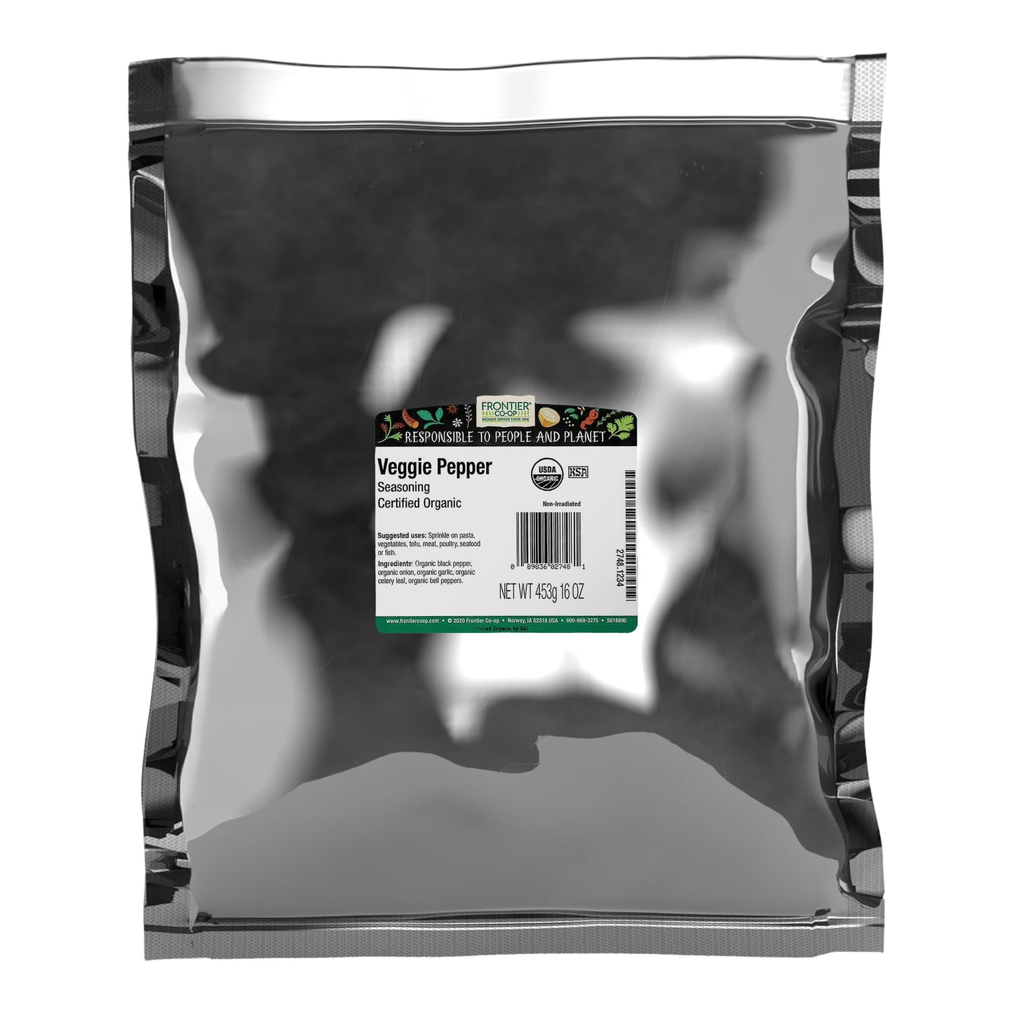 Frontier Co-op Organic Veggie Pepper 1lb