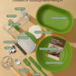 BICRET Sourdough Bread Baking Kit - 34 OZ Starter with 2 Proofing Baskets - Green