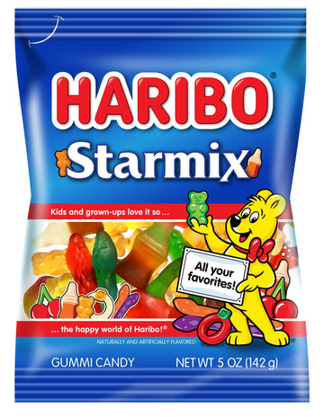Haribo Gummi Candy, Starmix, 5 Oz. Bag (Pack Of 12)